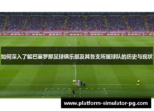 如何深入了解巴塞罗那足球俱乐部及其各支所属球队的历史与现状